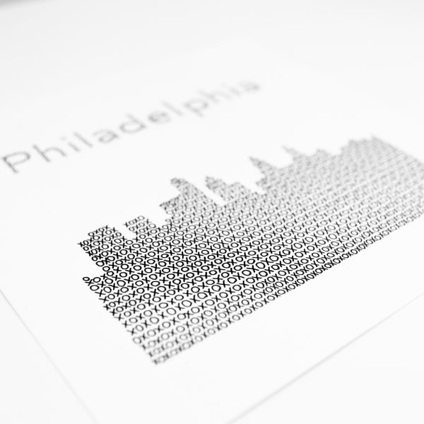 Close Up Philadelphia Skyline Art Print
